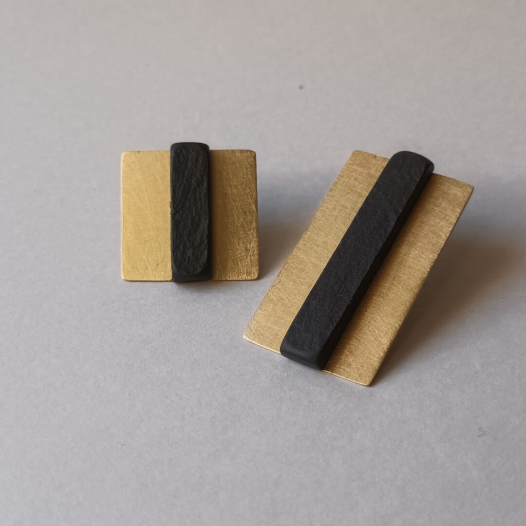 orecchini asimmetrici minimal Mitami