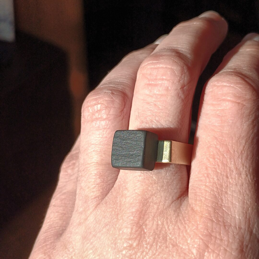 Anello Cubo quadrato