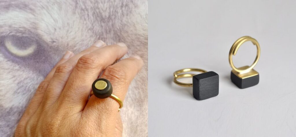 anello-regolabile-ardesia-recupero.jpg anelli regolabili MITAMI collezione artigianale ardesia ottone